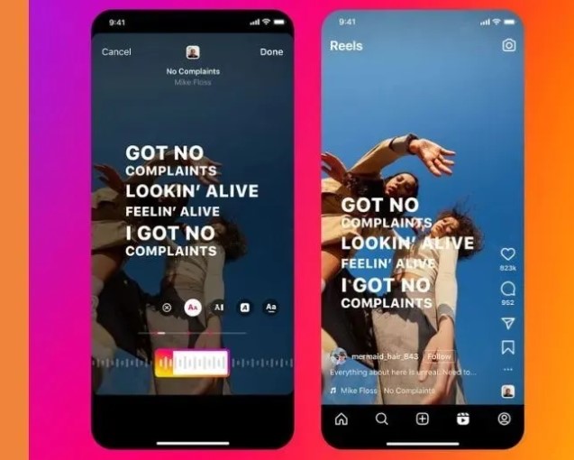 Instagram Reels'ın Yenilenen Yüzü Şarkı Sözü Ekleme