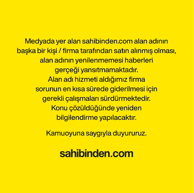 Sahibinden.com Çöktü: Tekrar Erişime Açılacak mı? 2 sahibinden aciklama