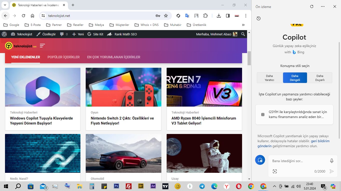 Windows Copilot tuşuyla klavyelerde yeni dönem başlıyor! 1 Windows Copilot