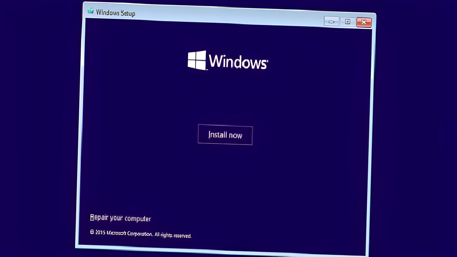 windows kurulum ekranını değiştiriyor