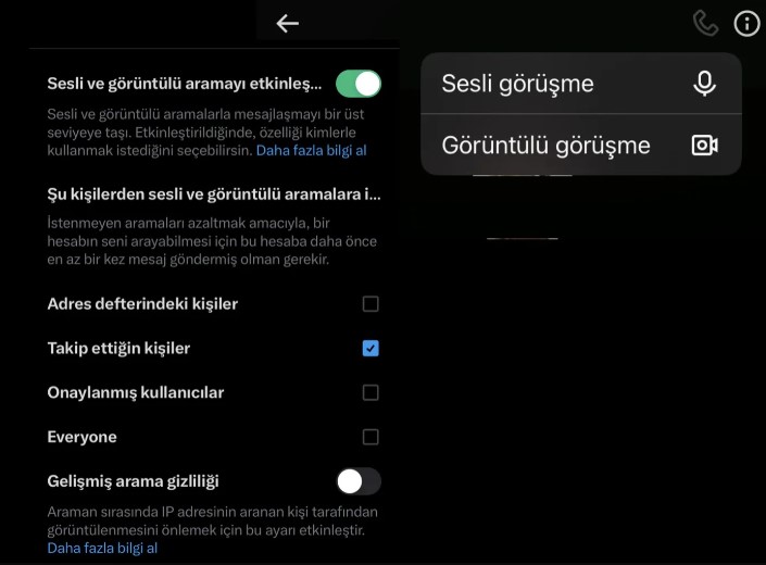 X'de sesli ve görüntülü arama özelliği herkese açıldı 1 x goruntulu ve sesli arama ozelligi