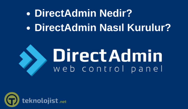 directadmin web kontrol paneli nedir